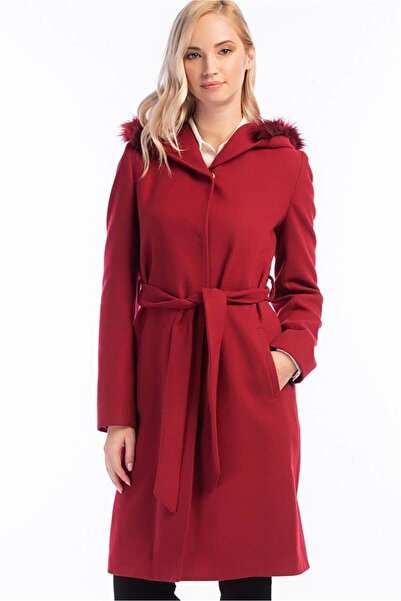 Dewberry Z6509 Palto-Red