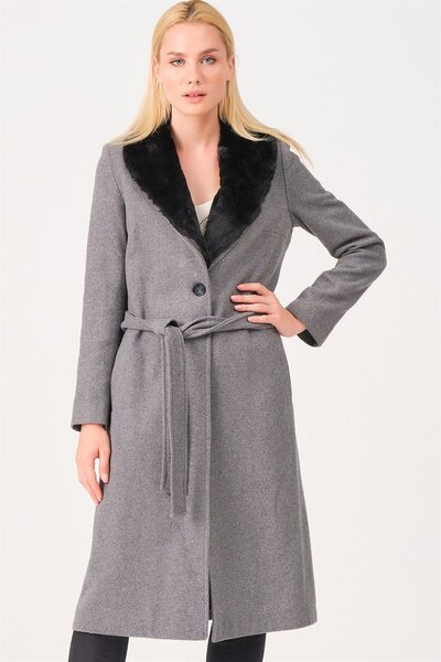 Dewberry Z6671 PALTO-GRİ