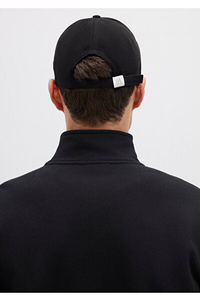 Mavi Mühür Logo Nakışlı Siyah Şapka 0911882-900