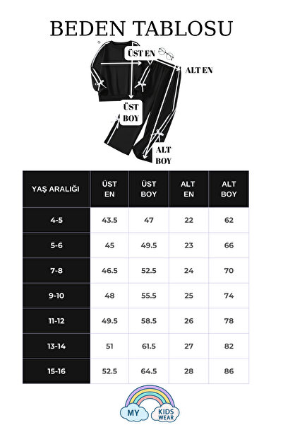 My Kids Wear Lányok dupla csíkos szalagos tréningruha szett 4-16 éves korig 12145