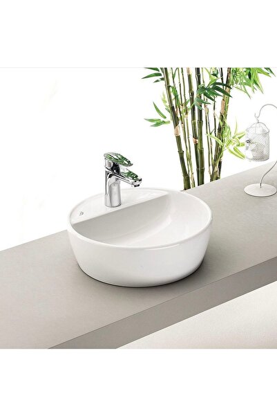 Turkuaz Cerastyle One Tezgah Üstü Lavabo 42 Cm (B.Delıklı)
