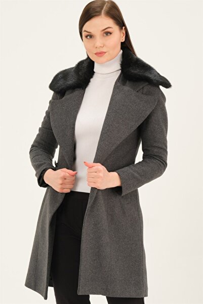 Dewberry Z6643 Coat-Light Anthracite