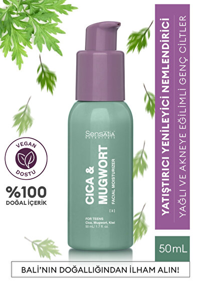 Sensatia Botanicals Yağlı ve Akne Eğilimli Genç Ciltler için Doğal Nemlendiri...