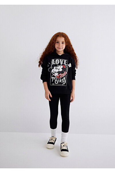 Mavi Черен суичър с принт на Мини Маус 7S10082-900
