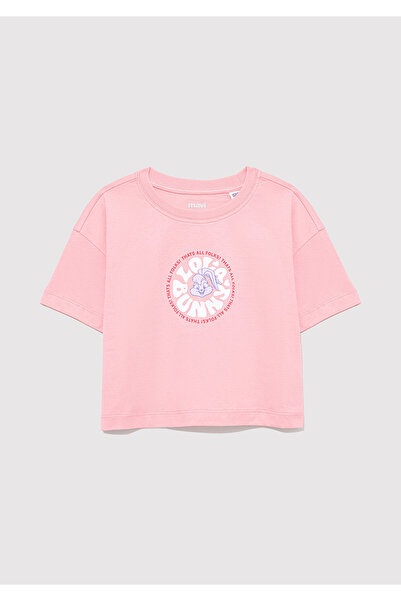 Mavi Lola Bunny εμπριμέ ροζ μπλουζάκι Loose Άνετη εφαρμογή 7610290-71027