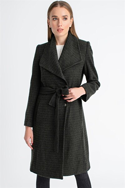 Dewberry Z6616 Coat-Khaki