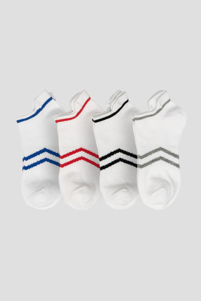 Defne Baby 4 Çift Yazlık Pamuklu Erkek Çocuk Ve Bebek Patik Çorabı
