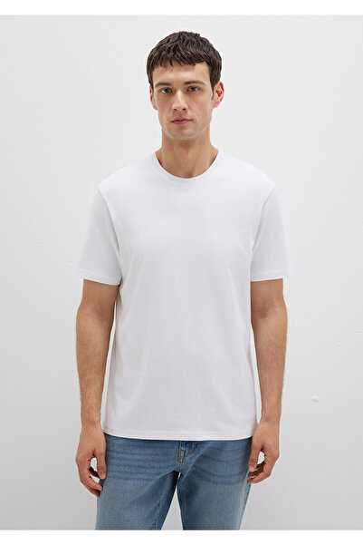 Mavi Weißes T-Shirt aus Bio-Baumwolle, reguläre Passform 066483 -620