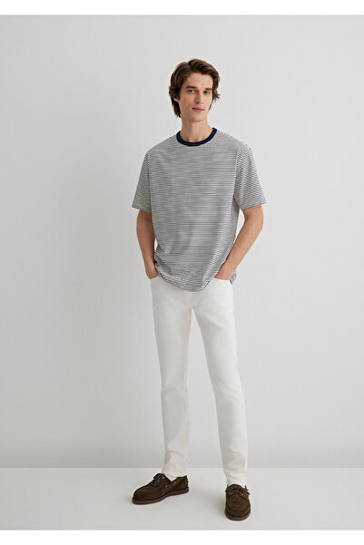 Mavi Jake Blue Black Ecru Jean Trousers 0042288003