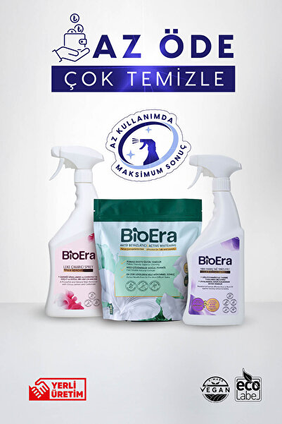 BioEra Ekonomik Paket Leke Çıkarıcı + Çamaşır Sodası + Yağ Sökücü
