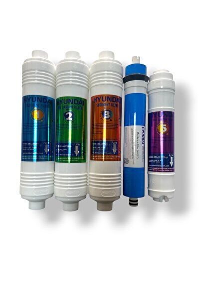 Hyundai VEGA-D su arıtma 5’li filtre seti ( bütün kapalı kasa marka cihazlara...