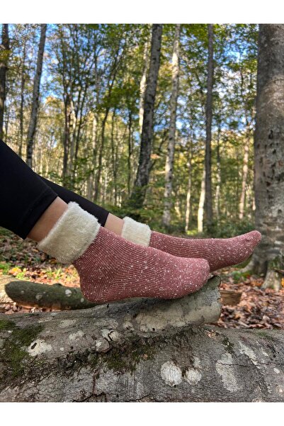 Aslan YUMOŞ LASTİKLİ NOPE KADIN BOT ÇORAP - DİKİŞSİZ