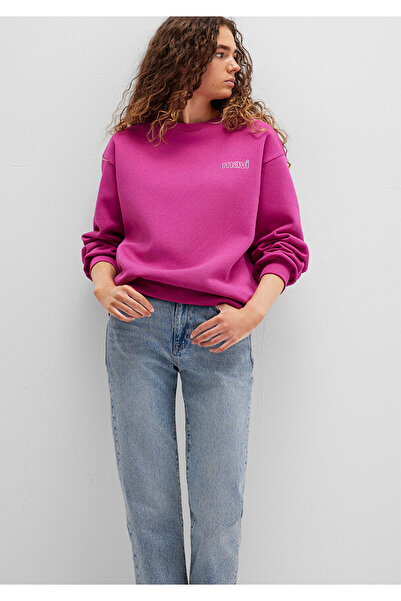 Mavi Logo Baskılı Pembe Sweatshirt 1611656-70943
