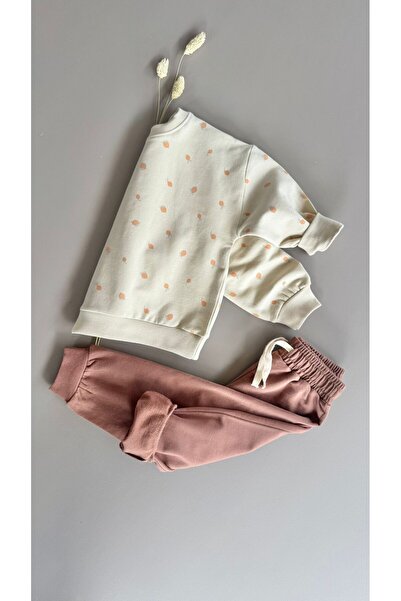 Cigit Σετ φούτερ 1-8 ετών Μπεζ