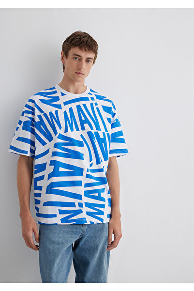 Mavi Logo PrintedOversize T-shirt - 0610629 -81347