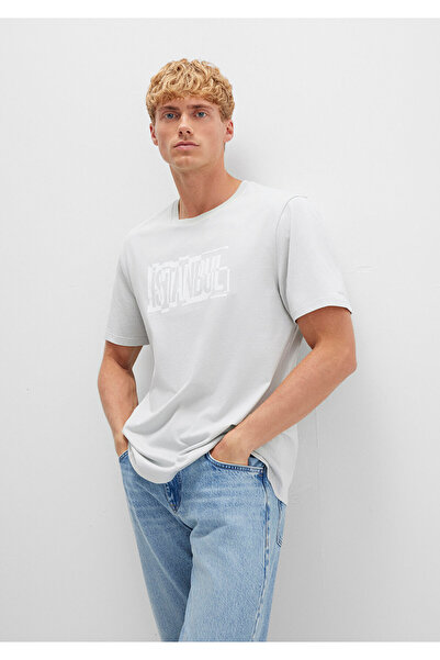 Mavi Istanbul Printed Grey T-shirt Regular Fit / Regular Fit0611789-80618
