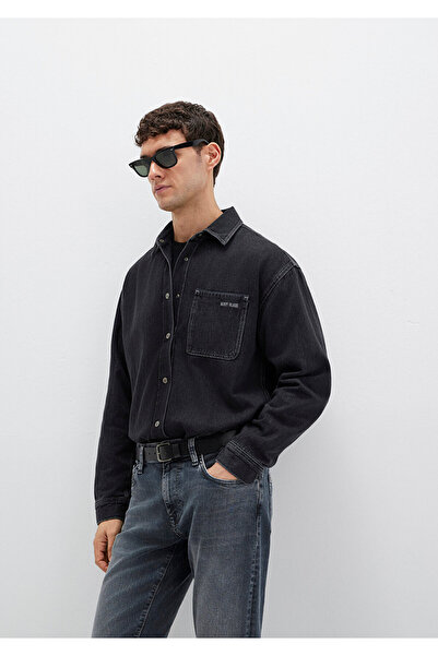 Mavi Aidan Black Antrasit Jean Gömlek Regular Fit / Normal Kesim 0210588-85622