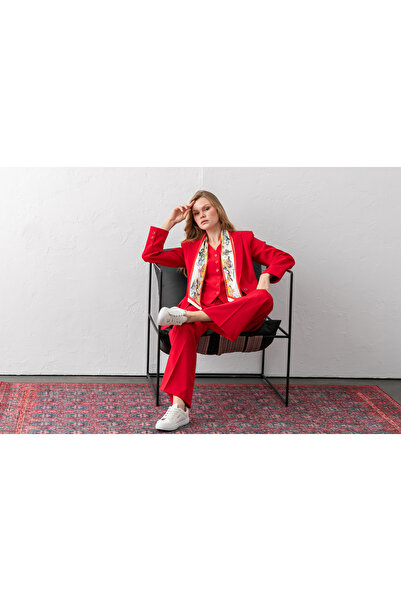 VUNTAL Suit One Button Blazer Jacket Pants Vest Three-Piece Suit