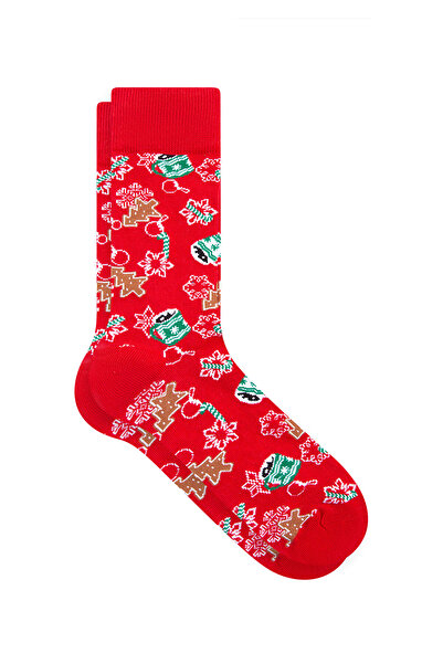 Mavi Yılbaşı Temalı 2li Çorap 0911389-82054