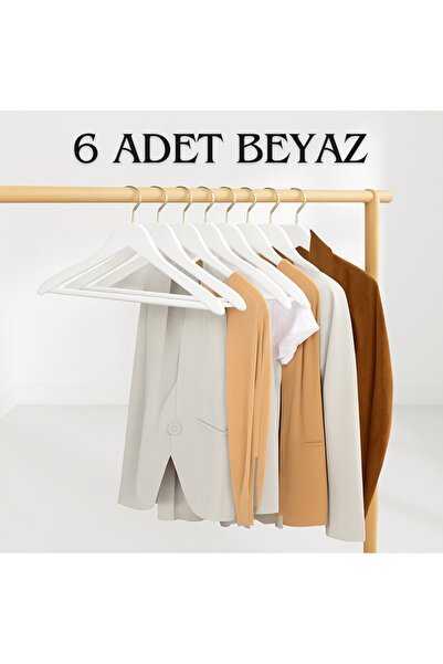 SUPERPUP 6 штук економічних пластикових вішалок для одягу