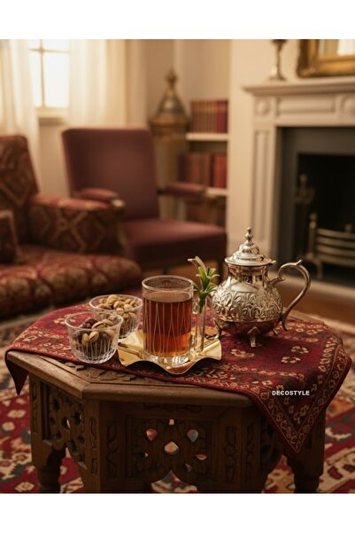 DECOSTYLE 18 Parça Çizgi Desenli Detaylı Çay Ve Kahve Seti