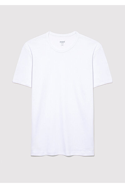 Mavi 2er-Pack Herren-Basic-T-Shirt mit Rundhalsausschnitt, taillierter / körperbetonter Schnitt 0611286-620