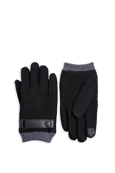 Mavi Wool Blend Black Gloves 0911142-900