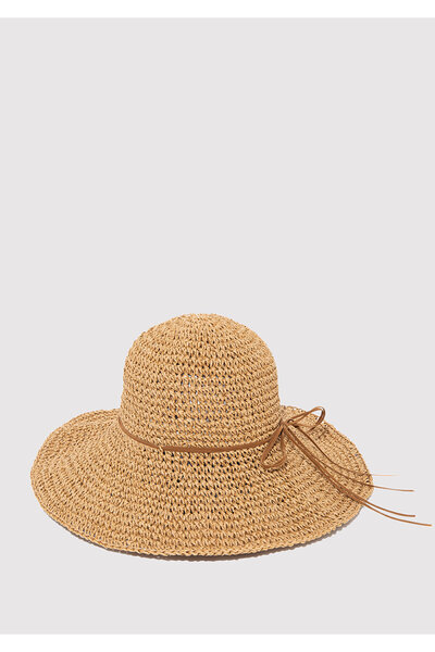 Mavi Kahverengi Hasır Şapka 1911280-70185