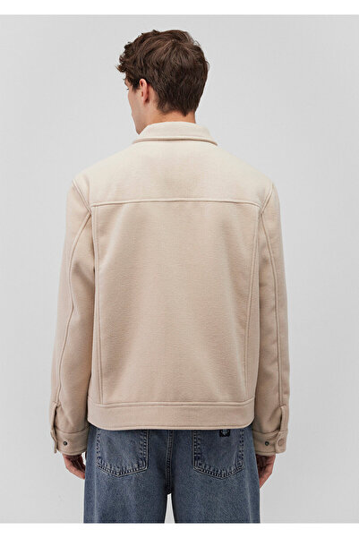 Mavi Bej Kaşe Kaban Oversize / Geniş Kesim 0110241-70134