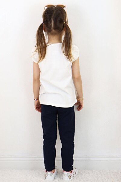 Breeze Girl's Tights Set - Danıcı Neşeli Ay Development 1.5-5 Years, Ecru