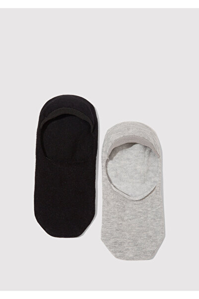 Mavi 2 Pack Gray Black Ballerina Socks 198484 -900