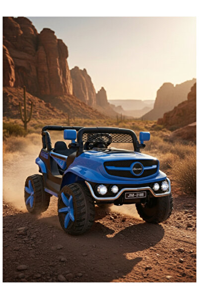 CAR Electric 4WD With 2Motors & 2Battery, RC 25-F576-BLUE