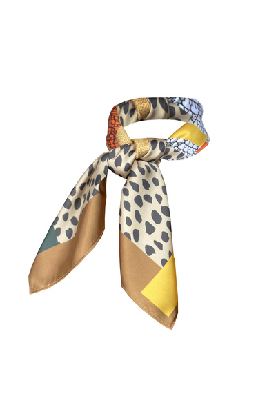 Bolder Nil Scarf Brown/Yellow 70*70 cm Foulard Scarf