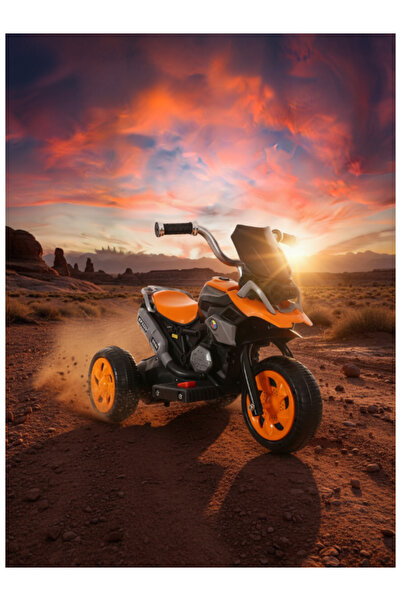 CAR Electric Tricycle, 6V Battery, 380 Motor with Music & Lights 29-T088-ORANGE