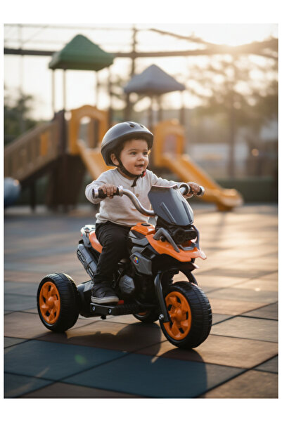 CAR Electric Tricycle, 6V Battery, 380 Motor with Music & Lights 29-T088-ORANGE