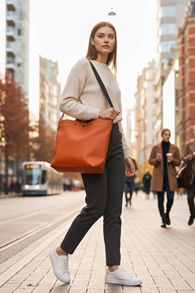 Brandsmiths حقيبة يد (توت باج) بلون اليوسفي (ماندالينا)