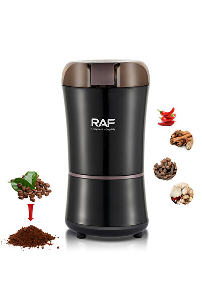 raf مطحنة قهوة وتوابل كهربائية بقوة 300 واط، عالية السرعة 26500 دورة في الدقيقة، شفرة من الفولاذ المقاوم للصدأ