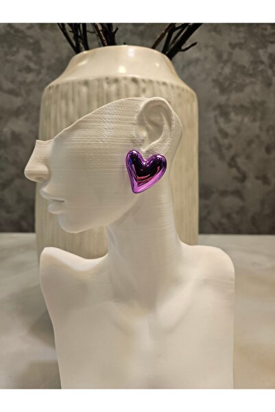 Alyas Aksesuar أقراط قلب لامعة