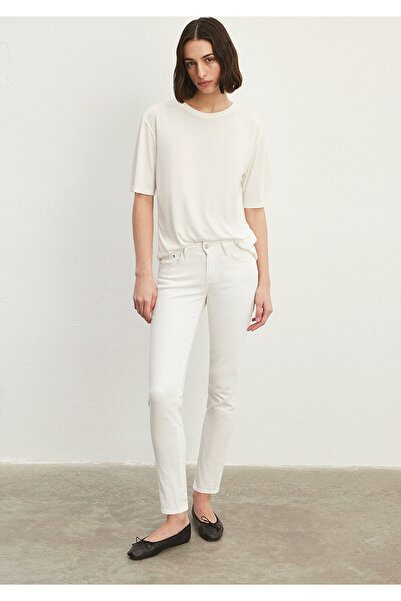 Mavi Ada Casual Vintage White Jean Trousers 1020581363