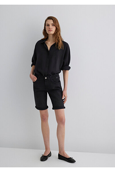 Mavi Alexis Casual Vintage Antrasit Jean Şort 1441524752