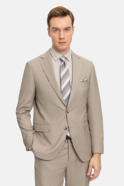 W Collection BEIGE BUTTONED SUIT