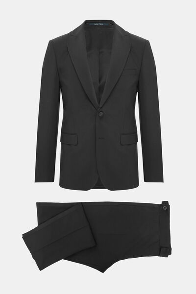 W Collection SİYAH KIRLANGIÇ YAKA DÜĞMELİ SMOKİN TAKIM