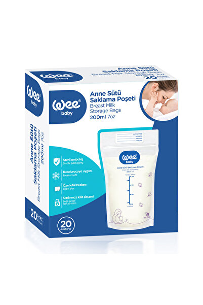 Wee Baby 20'li Anne Sütü Saklama Poşeti