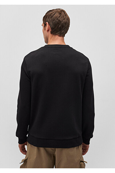 Mavi Černá mikina Crew Neck - Základní model 065751 -900