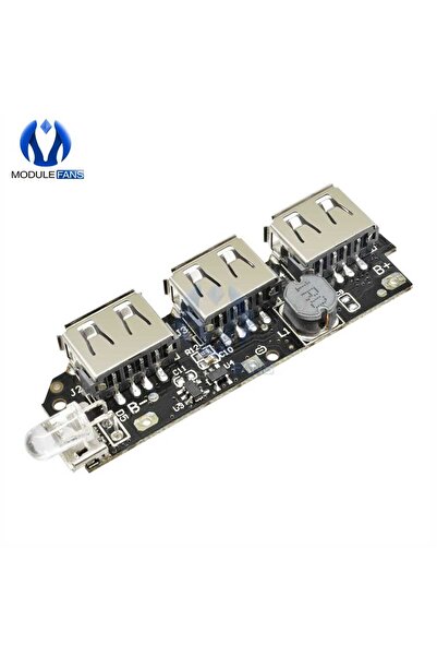 Arduino 5V 1A 1.5A 2.1A 3 Usb Powerbank Şarj Kartı