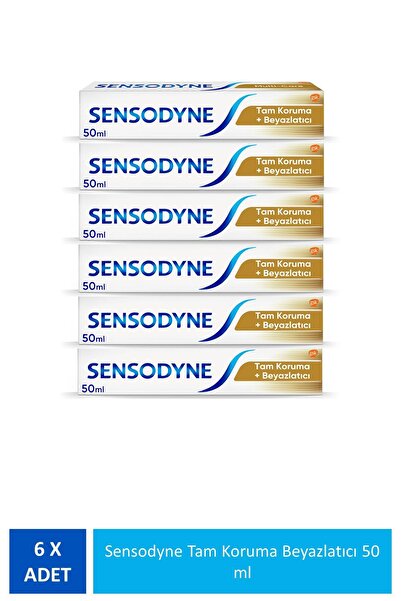 Sensodyne Tam Koruma Ve Beyazlatıcı Hassas Dişler Için 50ml 6 Adet