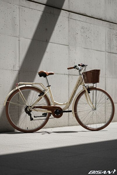 Bisan Sorrento-S 28 Jant Şehir Bisikleti 44 cm Unisex Çelik Kadro V-Fren Shim...