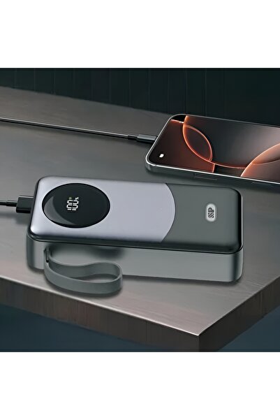 SP 30000mAh Power Bank with 22.5W Output, 2 USB Ports, 1 PD Port, and Display