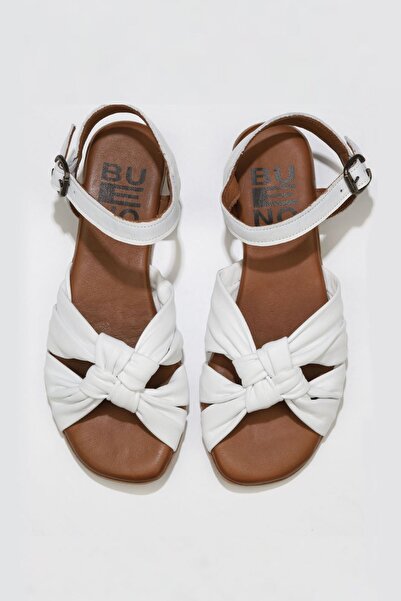 Bueno Shoes 01wu8802 Μοντέλο Λευκά Δερμάτινα Γυναικεία Σανδάλια