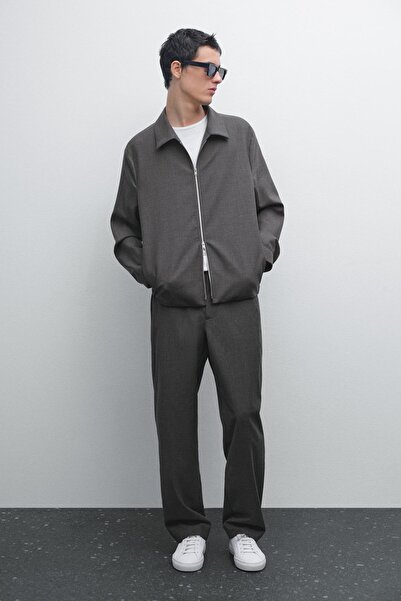 Massimo Dutti Baştan aşağı stil yün karışımlı pantolon